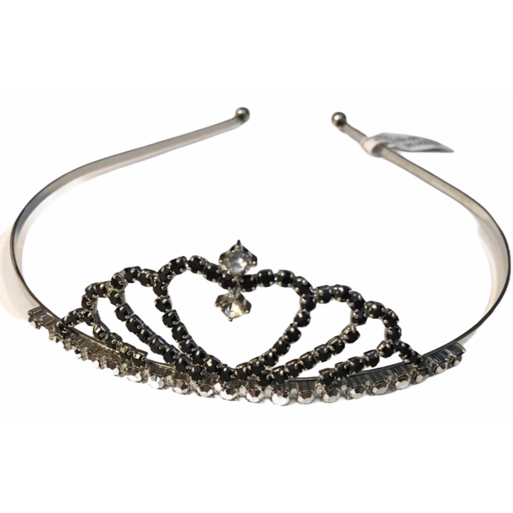 Free People Pretty in Punk Tiara Black O/S Metal - Picture 3 of 4